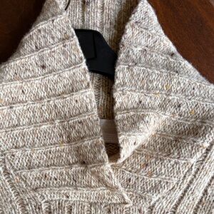 J. Crew Beige Wool Shawl Collar Sweater M Medium